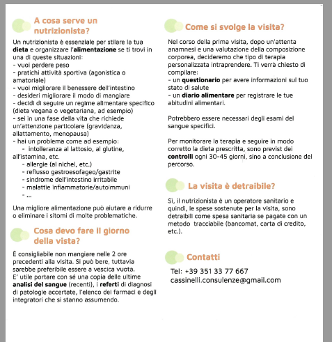 Protetto: Volantino Dott.ssa Silvia Cassinelli